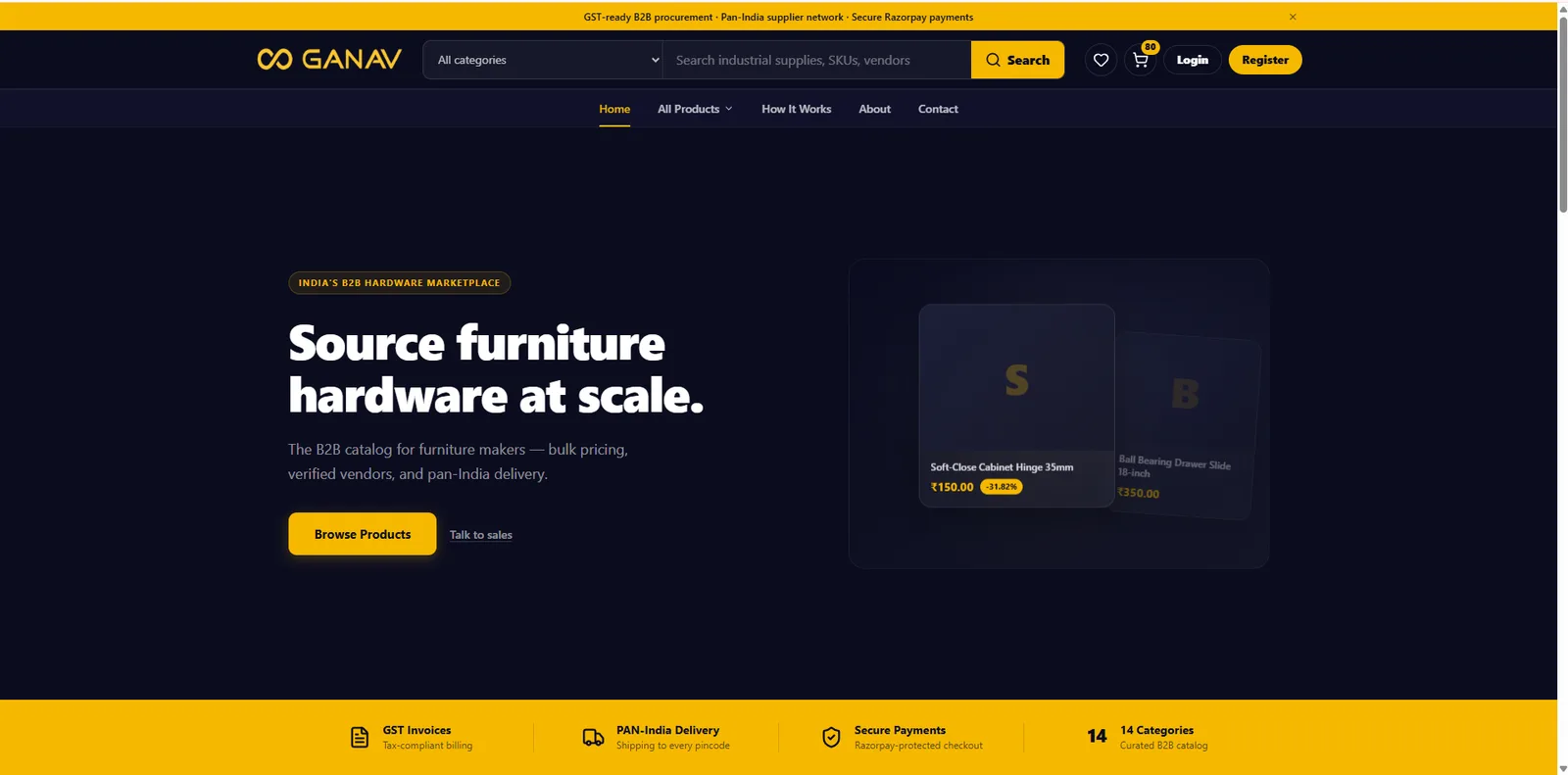 Ganav — Vendor Commerce Platform