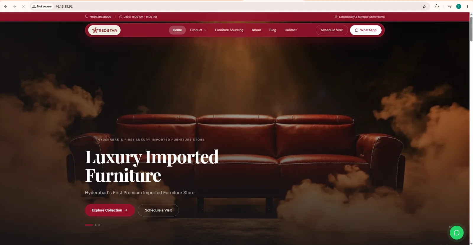 Red Star Furniture — Furniture Website