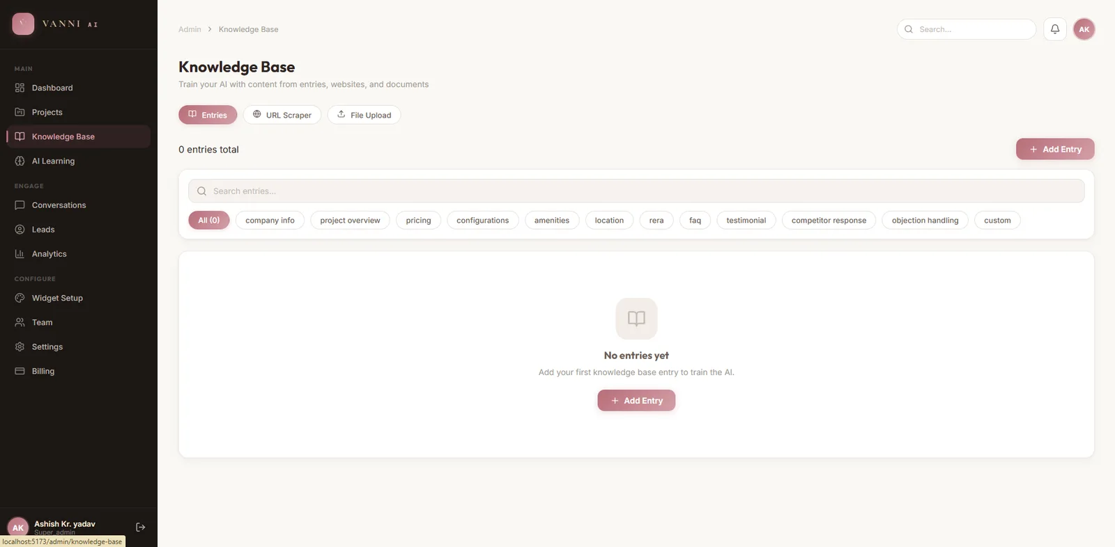 Vanni AI — AI Sales Assistant
